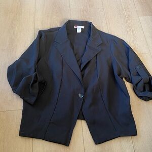 Plus Size Black Women's Blazer